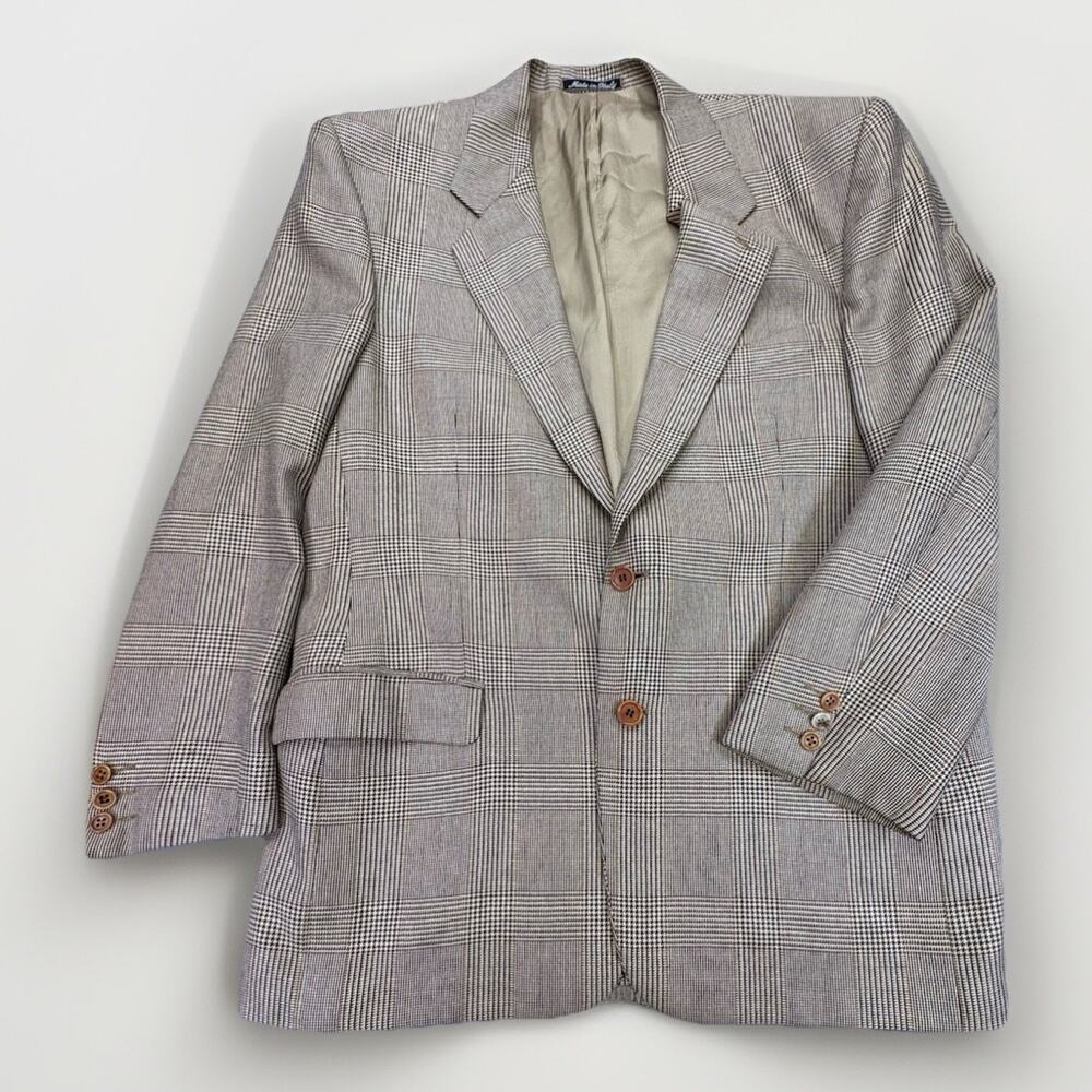 VTG Valentino Uomo Blazer 41RMen’s Silk Virgin Wool Blend Made In Italy Designer